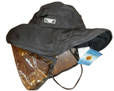 OhSunny UV protection Sun Hat with Removable Face Shield - Bucket Hat Black