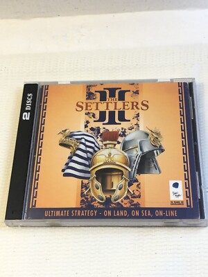 The Settlers 3 Three III PC CDROM 2 Disc Set Blue Byte 1998 Key Code Game RTS