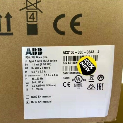 ABB ACS150-03E-03A3-4 Frequency Converter ACS150-03E-03A3-4 Fast Shipping 1pcs - Picture 9 of 11