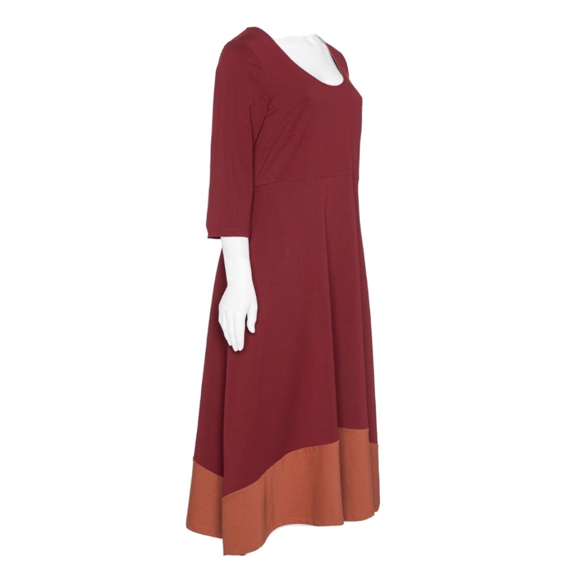 Isolde Roth Cotton Color Red Orange Plus Size Maxi Dress | eBay