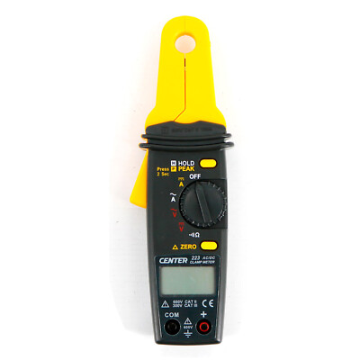 CENTER-223 AC/DC Clamp Meter (Mini Size, High Resolution)Data Hold Function #
