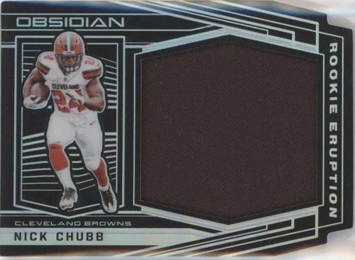 Nick Chubb 2018 Panini One Rookie Patch Auto Red /25 | eBay