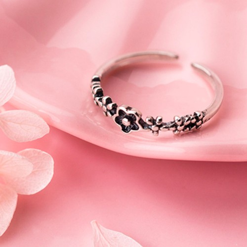 Genuine Sterling Silver Heart Star Solid Band Lady Girls Stacking Cuff Midi Ring - Picture 56 of 106
