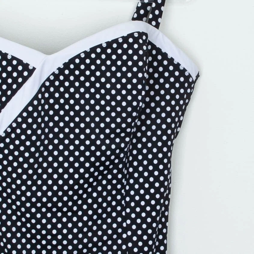 Traje de baño Catherines para mujer a lunares de una pieza talla 20W retro pin up vacaciones Foto 2 de 4