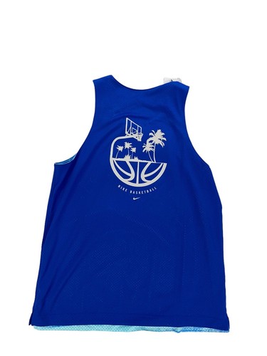 NEW Nike Standard Issue Reversible Mesh Basketball Mens Jersey Blue DV9606-482 - Picture 9 of 10