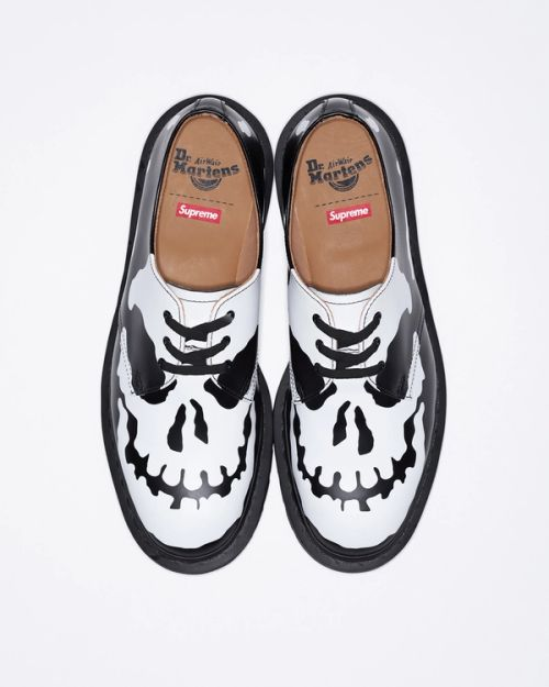 Supreme × Dr.Martens 1461 Skull 3eye Shoe Black White 42936001
