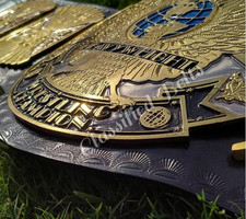 Dual Winged Eagle Wrestling Championship Replica Title Belt 6MM ZINC Adult Size