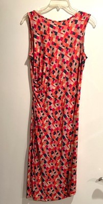 Diane von Furstenberg Multi-Color Fitted Dress   Women s Size 8 | Sleek & Elegan