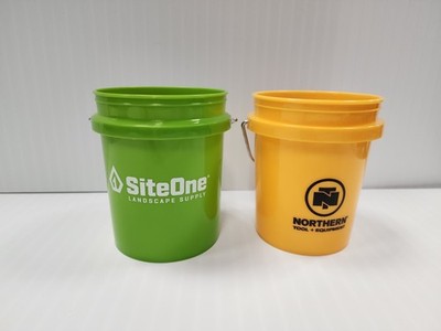 SiteOne Landscape Supply 4'' Green Mini Bucket & Northern Tool Mini Bucket 2pk