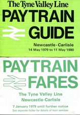 Tyne Valley Line Pay Train Guide May 1979 Newcastle-Hexham-Carlisle plus fares