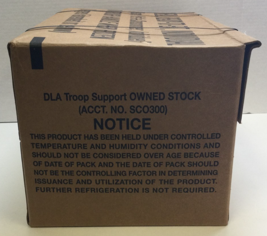 MRE Case A, Menus 1–12, Sealed Military Ready To Eat Meals (INSP