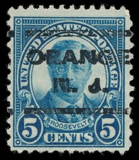 Zgrill89 US Precancel Stamp Orange N.J Scott #637