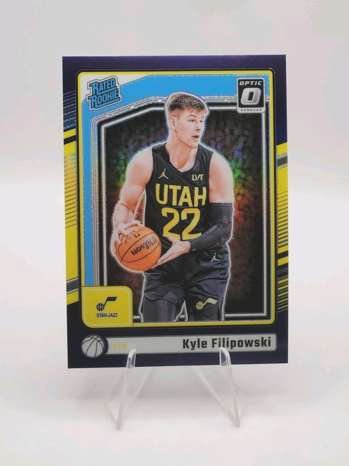 2024-25 Donruss Optic Kyle Filipowski Rated Rookie Purple Holo #300 Utah Jazz