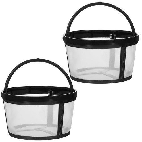 2 Pack Reusable Coffee Filters 4-5 Cup Nylon Mesh Coffee Filter Reusable Filt...