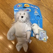 NWT Webkinz Seal & Kinz Klip Seal Set Plush and Keychain both with Unused Codes