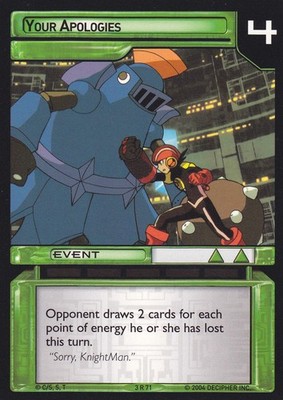 Your Apologies - Grave - MegaMan NT TCG