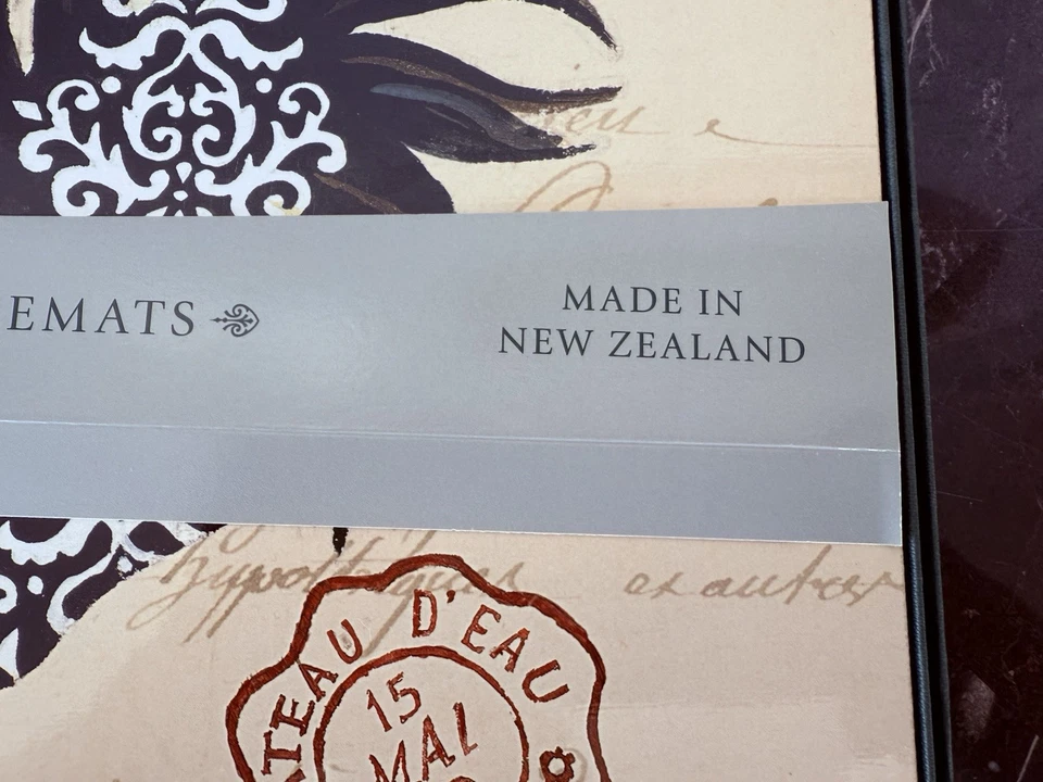 Jason New Zealand 4 Cork Backed Placemats Rooster 17”x 11” NIB - Image 3 of 4