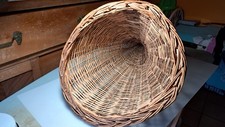 PM24 MyBer® K2-137 - Vassoio da portata in vimini per frutta, pane, pasticceria, vimini, dimensioni (L x P x A): 44/30/8 cm cm (25 cm con manico), colore marrone