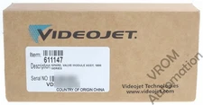 Surplus Sealed Videojet 611147 Valve Module Assy, 1800 Series