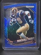 2025 prizm black Marshall Faulk blue shimmer /35 FOTL