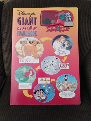 Disney s VTG 1994 Giant Game Board Book 6 Games Tested Works Lion King Aladdin