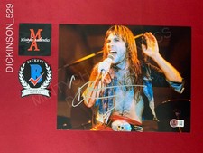 Bruce Dickinson Iron Maiden autographed signed 8x10 photo Beckett COA