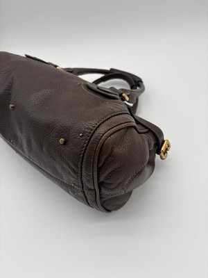 Chloe Paddington Dark Brown Leather Handbag Shoulder Bag Padlock