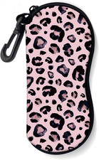 Sunglasses Soft Case with Carabiner Ultra Light Neoprene Zipper Glasses Case