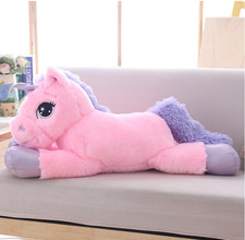31" Big Unicorn Stuffed Animal Giant Unicorn Animal Plush Pillow Pink, 31 Inch 