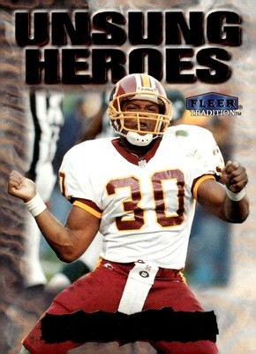 1999 Fleer Tradition Brian Mitchell Unsung Heroes 30 UH Washington Redskins