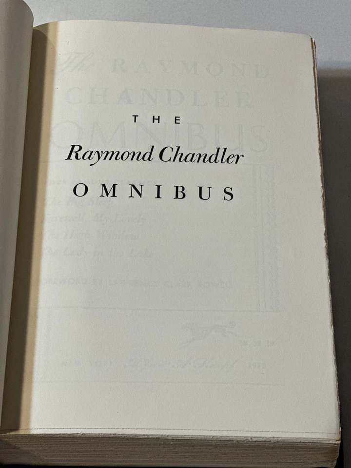 The Raymond Chandler Omnibus, Hardcover 1975 BLACK RARE HC BOOK - Image 4 of 4