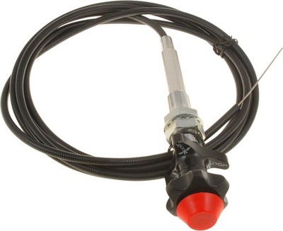 Heavy-Duty 10 Ft. Control Cable with 2 In. Black Knob for Indoor & Outdoor Use