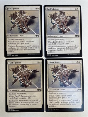 4x Mtg Ultimate Masters Faith s Fetters NM Magic The Gathering