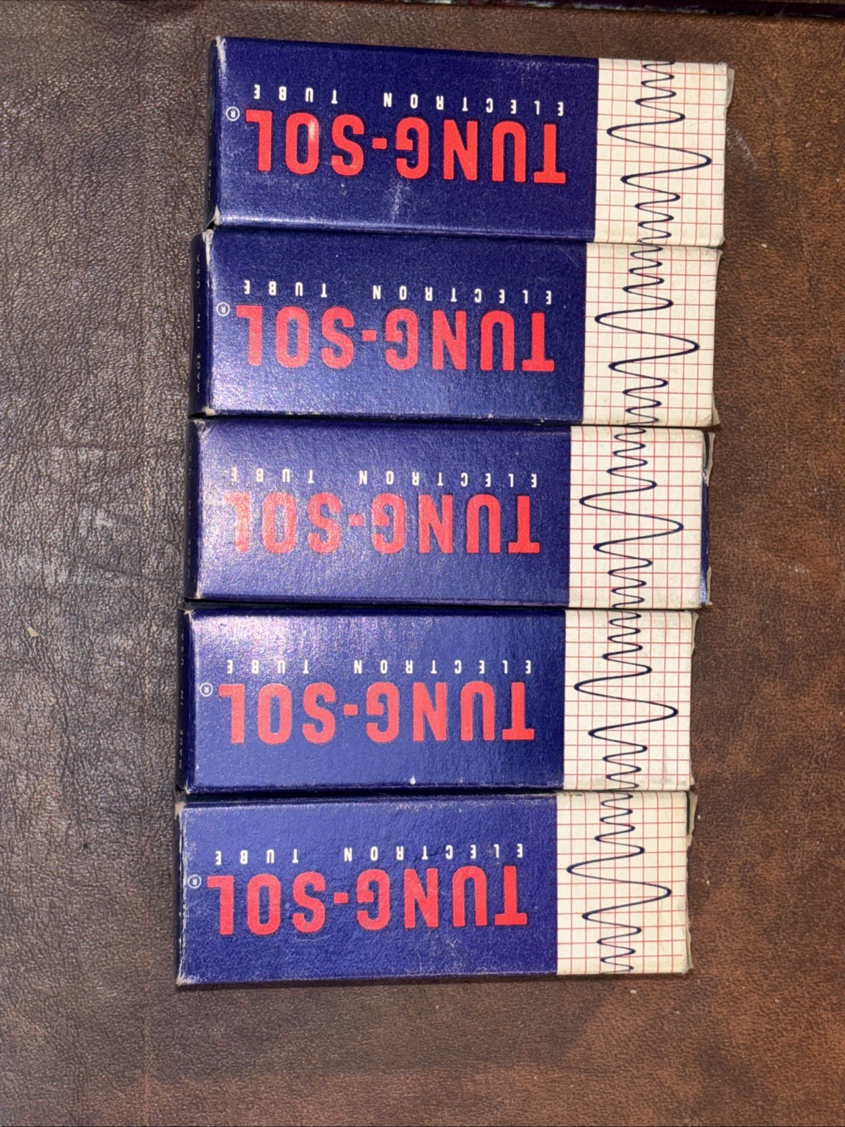 NOB -  Mixed Lot Of 9 - “Tung-Sol” Vacuum Electron Tubes Radio Amplifier Lot