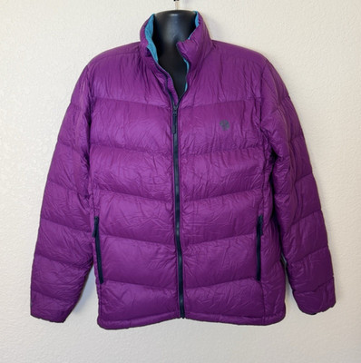 Mountain Hardwear Mt Eyak Down Puffer Jacket Reversible Mens M Purple Gorp Pack