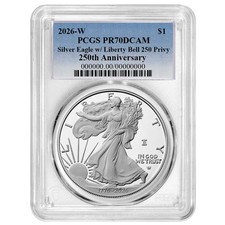 2026-W 1 1-oz Proof American Silver Eagle PCGS PR70DCAM Blue Label