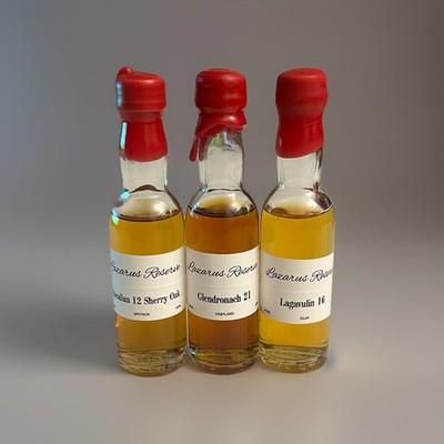 Single Malt Scotch Whisky Sample Set - 3x30ml - Macallan Lagavulin Glendronach
