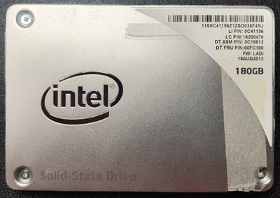 SSD Intel SSD Pro 1500 180GB, 2.5''  SSDSC2BF180A4L Zustand 99% gut