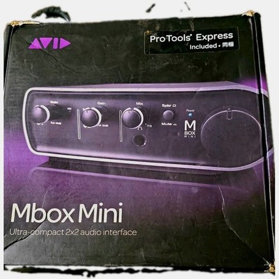 Avid MBox Mini 2x2 USB Audio Interface w/ Phantom Power, XLR & Analog I/O