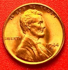 1944-S Lincoln Wheat Cent Penny GEM RED BU From an Original Bank Roll