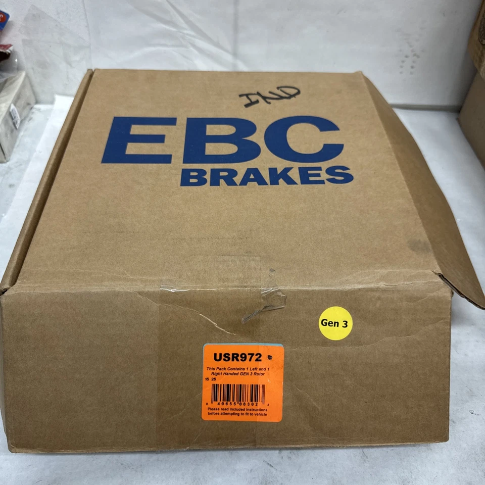 Передний спортивный ротор с прорезями серии USR EBC USR972 для Subaru Impreza WRX 2013-2014 годов выпуска - Изображение 2 из 3