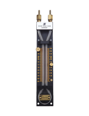NOS SICOM STEIN SOHN Deutschland U-Rohr Manometer +60mm bis -60mm Wassersäule