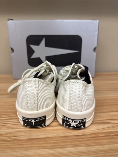 Size 10 - Converse Rick Owens x TURBODRK Chuck 70 Low Lily White - Picture 4 of 6