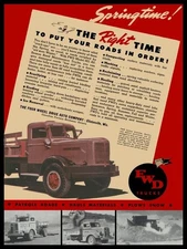 1944 FWD Four Wheel Drive Trucks Model HG NEW Metal Sign: 12x16" Ships Free