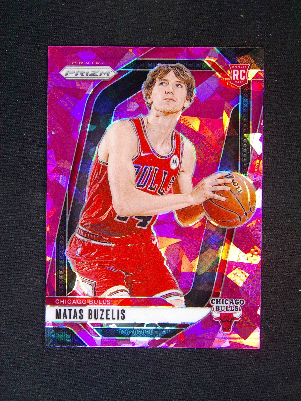 2024-25 Panini Prizm Matas Buzelis #252 RC Rookie Pink Ice