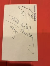 Ray Murray🔥MLB Debut: 1948 Cleveland Indians 🔥 Autograph Postcard 🔥🔥🔥