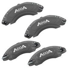 Aluminum Volcanic Grey Caliper Covers White Logo for Acura RDX 2019-2026 Front R