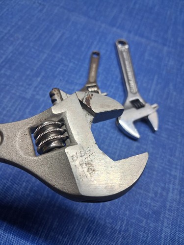 Lot Of 3 Vintage Adjustable Wrenches Craftsman 9_44603 PROTO 704 + NOVELTY Tool - Picture 9 of 10