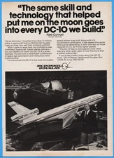 1980 McDonnell Douglas Dc-10 NASA Astronaut Pete Conrad Apollo Capsule photo ad
