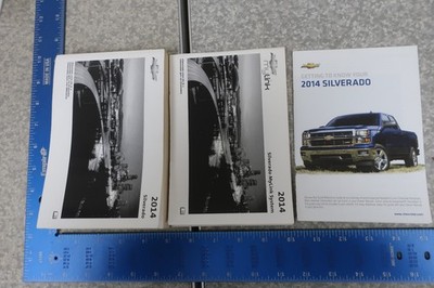 Chevy Silverado 1500 2500 3500 Owner's Manual 2014 Navigation Book Set 14 OM6